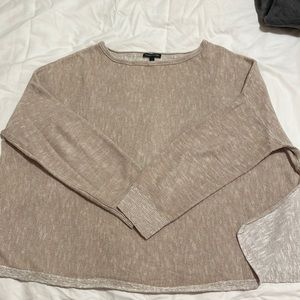 Eileen Fisher Organic Cotton/linen sweater size L.